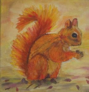 Peinture de LUCIE2: ECUREUIL