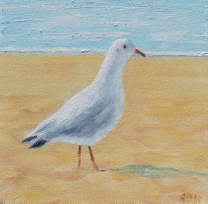 Peinture de christian riado: mouète