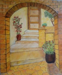 Peinture de LUCIE2: SOUS L'ARCHE