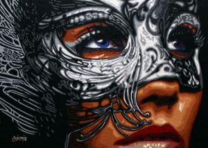 Peinture de guionie jean: Au dela du Regard