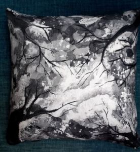 Art_textile de Marie-Pierre JAN: coussin NB n°3