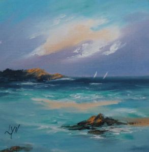 Peinture de LYN LENORMAND: Avant  l'orage