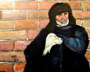 Peinture de Hano Pierre: Même pas froid