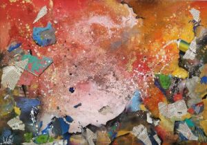 Peinture de antu: la cigogne 