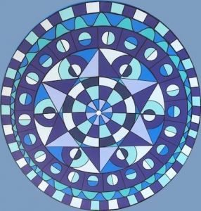 Peinture de ANTOINE MELLADO: Le bleu ne fait pas de bruit.