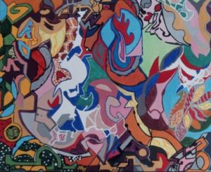 Dessin de BELKAAL: La Ferme aux couleurs