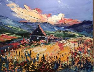 Peinture de Gerard Crouzet : Soir d'été