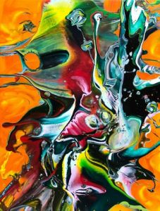 Peinture de Jean-Philippe ESTEBENET: Contrées sauvages en ébullition I