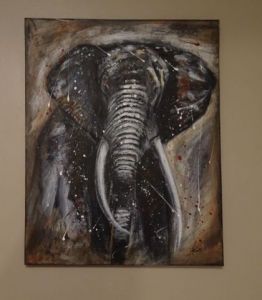 Peinture de sandrine richalet: Fonce Alphonse