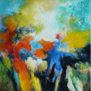 Peinture de LYN LENORMAND: Au commencement