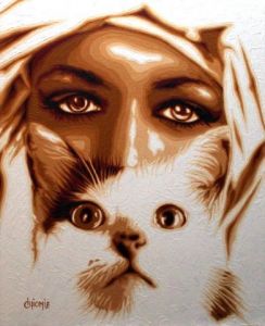 Peinture de guionie jean: Language de Regards