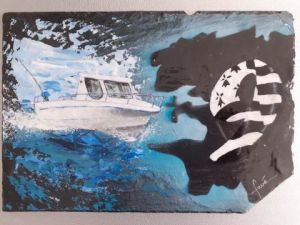 Peinture de Art'doises et peintures: Plaque de rue 