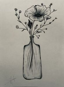 Dessin de HK : Retour de ballade.