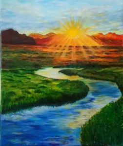 Peinture de LUCIE2: SOLEIL ARDENT