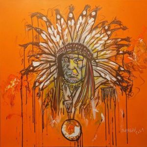 Peinture de Cédric BAREAU: chef