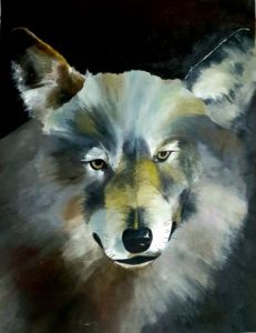 Oeuvre de Marie-Pierre JAN: loup