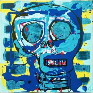 Peinture de Georges Lieevre: Tête d'ampoule HS