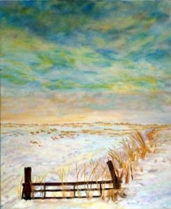 Peinture de LUCIE2: CIEL D HIVER