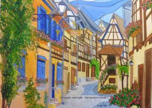Peinture de ALAIN FAURE: EGUISHEIM