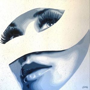 Peinture de guionie jean: jeu de regard