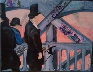 Peinture de Thierry REGIS: Pont de l'Europe