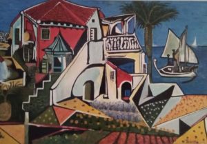 Peinture de Thierry REGIS: Sur les bords de la Méditerranée