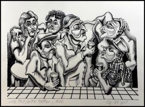 Dessin de Charles De Wit: Un Pot entre Potes