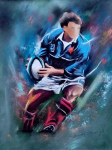 Peinture de odile JOLY: ovalie 