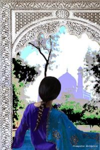 Art_numerique de Françoise DELEGLISE: songe d'indienne