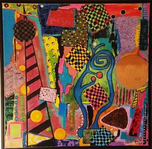 Peinture de Embe: Naissance de l univers