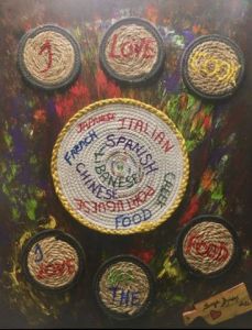 Peinture de SONYA DZIABAS: « I LOVE COOK »