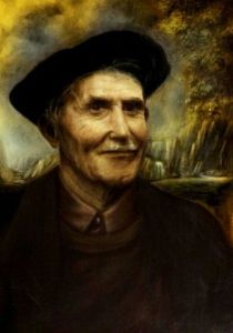 Peinture de adonis charles: Berger du Périgord