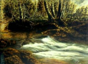 Peinture de adonis charles: Torrent du Limousin
