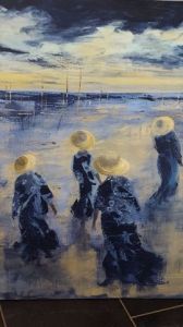 Peinture de Marie-Therese THEVENOT: Promenade dominicale