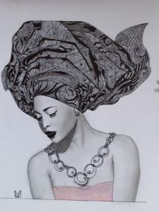 Dessin de MALAVOI: Pensive