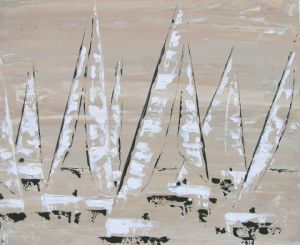 Peinture de valerie jouve: CALLIGRAPHIE DE REGATE