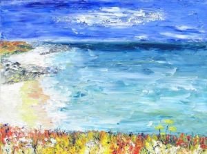 Peinture de valerie jouve: BRETAGNE, HOEDIC