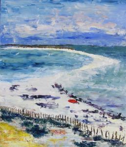 Peinture de valerie jouve: BRETAGNE, LES GLENANS