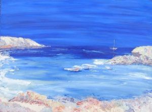 Peinture de valerie jouve: CORSE, MARINE