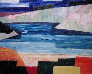 Peinture de valerie jouve: abstrait, belle ile