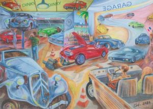 Peinture de Gerard SERVAIS: Garage