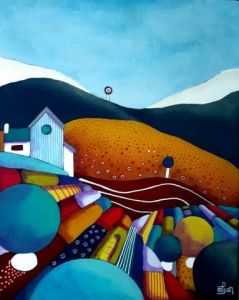 Peinture de Marie-Pierre JAN: Les Vallons 3