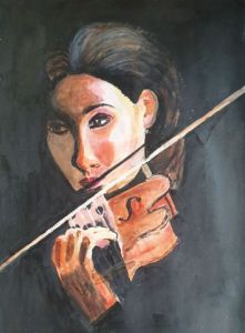 Peinture de Arsene Gully: Dans la lumière (Musique 1)