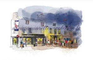 Peinture de denis moulin: les Enfants de Coeur 