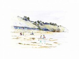 Peinture de denis moulin: Carterte , la Potinierre