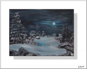 Peinture de isabelle sallet : NUIT DE NOEL