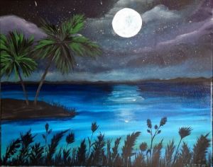 Peinture de isabelle sallet : NUIT D'ETE