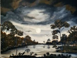 Peinture de isabelle sallet : AVANT L'ORAGE