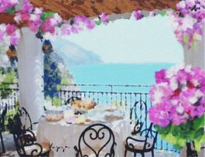 Art_numerique de Françoise DELEGLISE: terrasse