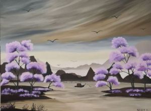 Peinture de isabelle sallet : LE PECHEUR